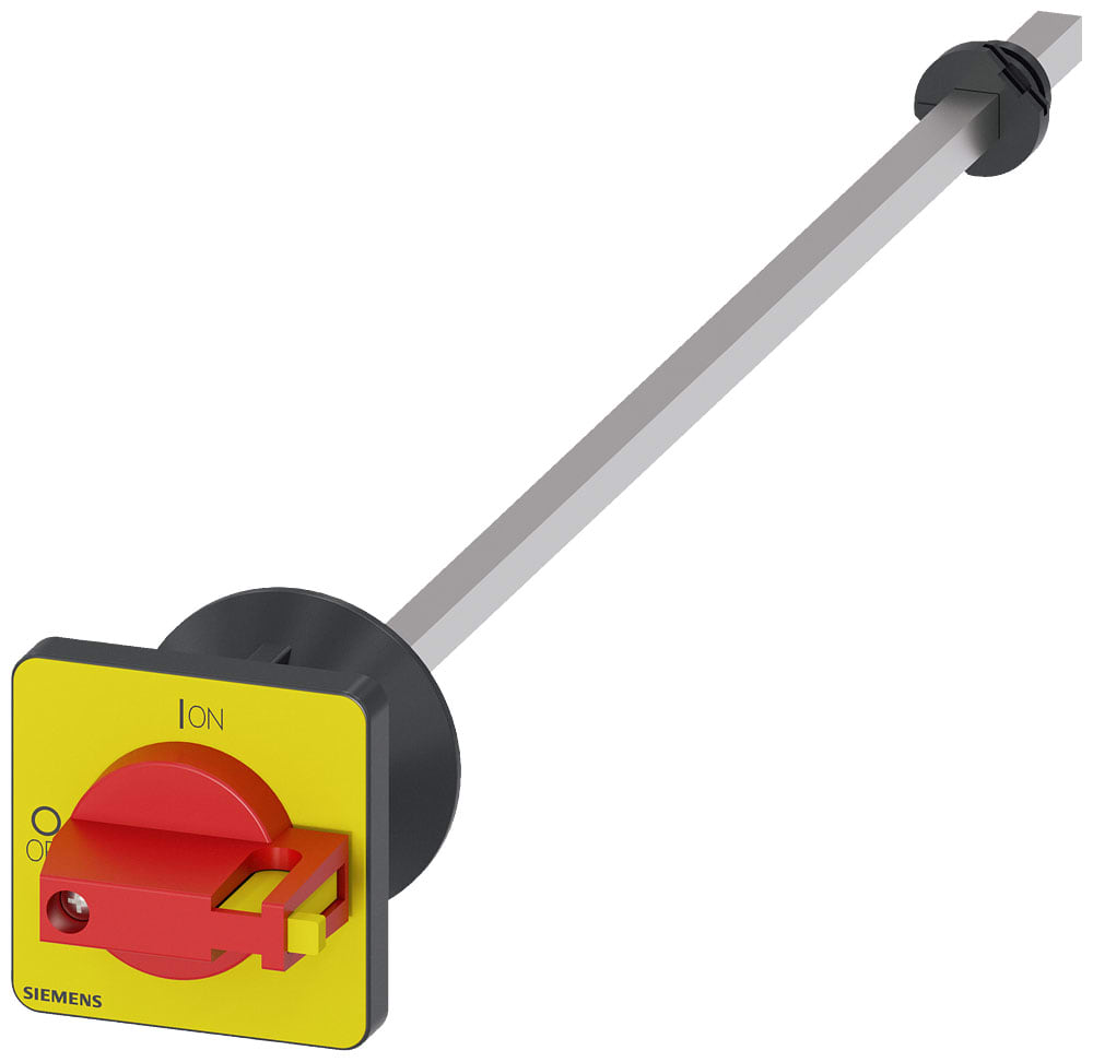 SIEMENS - SIE3LD93435CA Comando rotativo bloccoporta, rosso/giallo 48x48 mm, fissaggio frontale