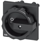 SIEMENS - SIE3LD93444C Comando rotativo, nero 66 x 66 mm, fissaggio sulla base, fissaggio su foro centrale 22,5 mm