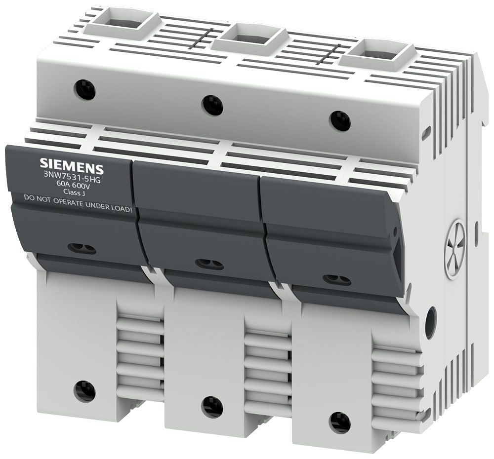 SIEMENS - SIE3NW75315HG SENTRON, portafusibili, Class J, a 3 poli, In: 60 A, Un AC: 600 V