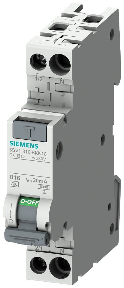 SIEMENS - SIE5SV13161KK06 MTD 1P+N 1UM 6KA TIPO AC 30MA C6