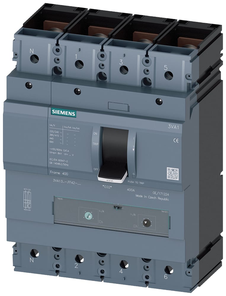 SIEMENS - SIE3VA13324FF420AA0 INT.AUT.3VA 320A 4P 36KA TM ATAM L/T
