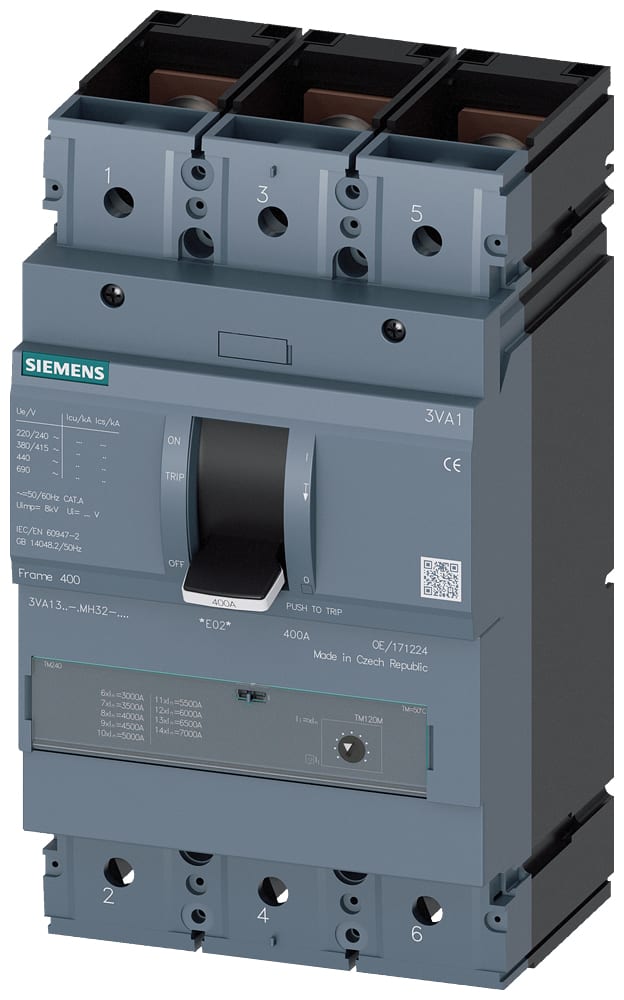 SIEMENS - SIE3VA13255MH320AA0 INT.AUT.3VA 250A 3P 55KA TM AM L/T