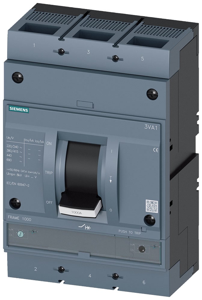 SIEMENS - SIE3VA15805EF320AA0 INT.AUT.3VA 800A 3P 55KA TM ATAM L/T