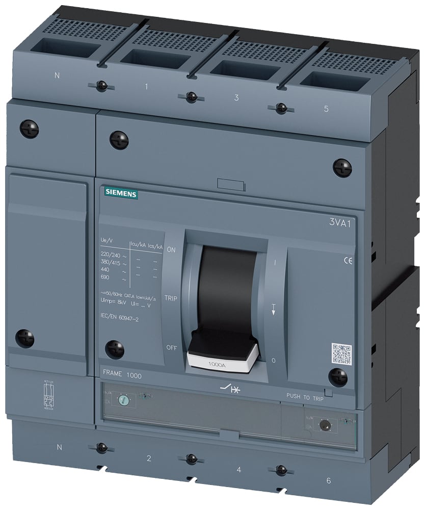 SIEMENS - SIE3VA15635GF420AA0 IN.AUT.3VA630A 4P N100 110KA TM ATAM L/T