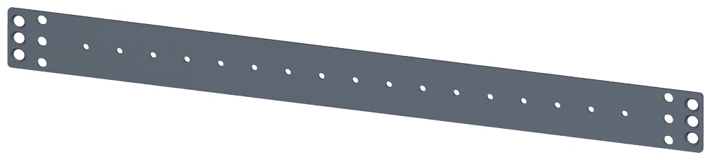 SIEMENS - SIE8MF10002HH2 SIVACON, supporto universale per componenti da 19, per canalina per cavi, guida DIN, guida a C