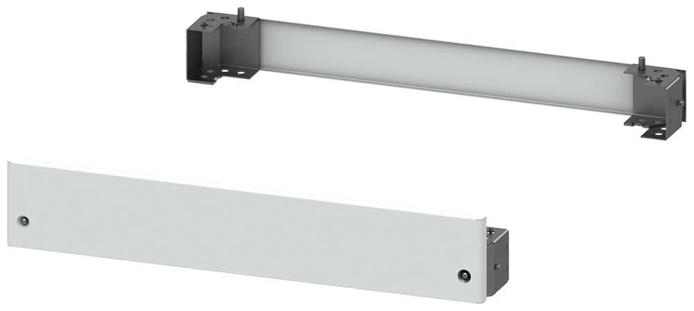 SIEMENS - SIE8MF10902CS SIVACON, zoccolo per quadri con porta frontale, A: 100mm, La: 900mm, RAL 7035