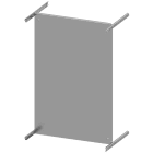 SIEMENS - SIE8PQ30001BA26 Piastra di montaggio, A: 800mm La: 600mm