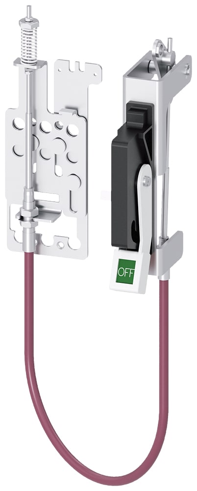 SIEMENS - SIE3VA91370CK12 Unità di comando con cavo Bowden, azionamento Max-Flex, kit completo maniglia in plastica