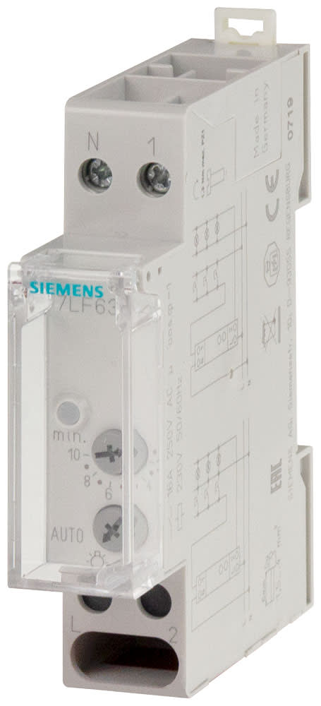 SIEMENS - SIE7LF6310 Temporizzatore luci scale 230 V, 1 contatto NO, 16 A 230 V/50 Hz