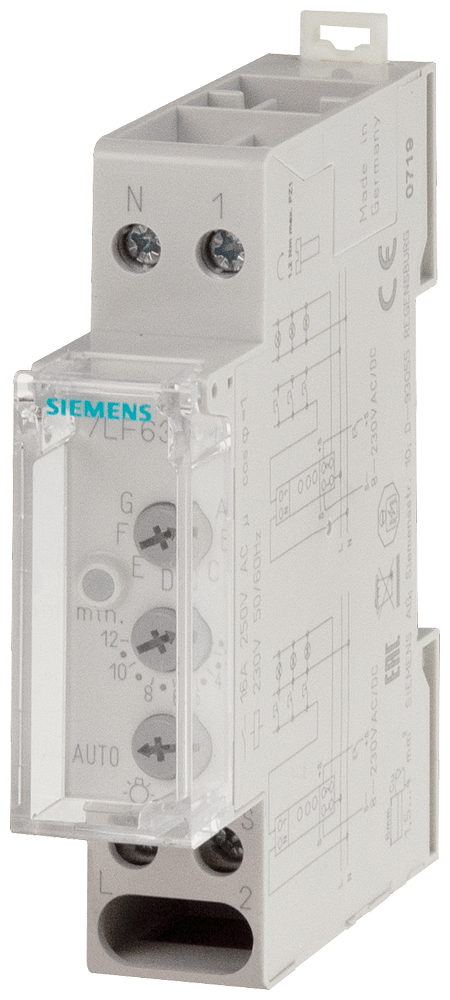 SIEMENS - SIE7LF6311 Temporizzatore luci scale 230 V, 1 contatto NO, 16 A 230 V/50 Hz, elettronico