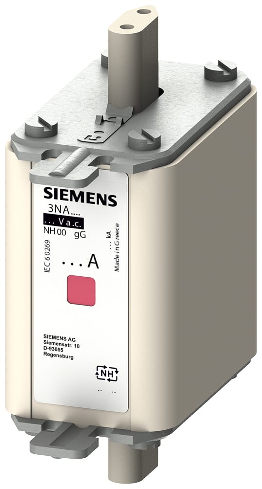 SIEMENS - SIE3NA78206 Cartuccia fusibile NH, NH00, In: 50 A, gG, Un AC: 690 V, Un DC: 250 V