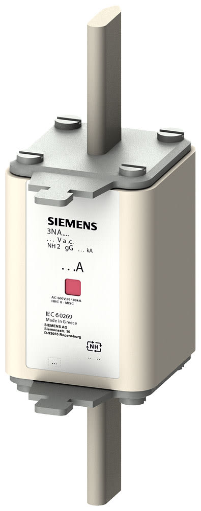 SIEMENS - SIE3NA7236 Cartuccia fusibile NH, NH2, In: 160 A gG, Un AC: 500 V, Un DC: 440 V