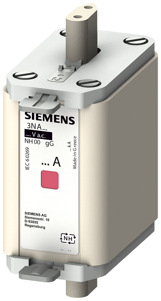 SIEMENS - SIE3NA68324 FUS.NH ISOL.GL/GG GR.00 400VCA 125A SEGN