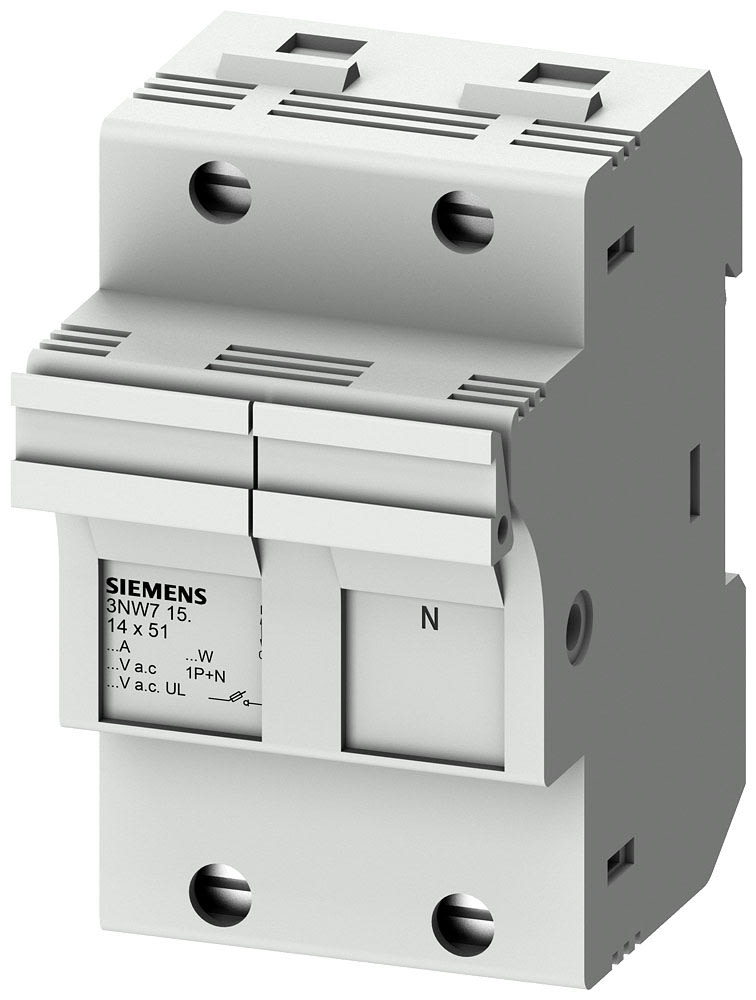 SIEMENS - SIE3NW7151 BASE SEZ.X FUS. CILINDR.14X51 1P+N