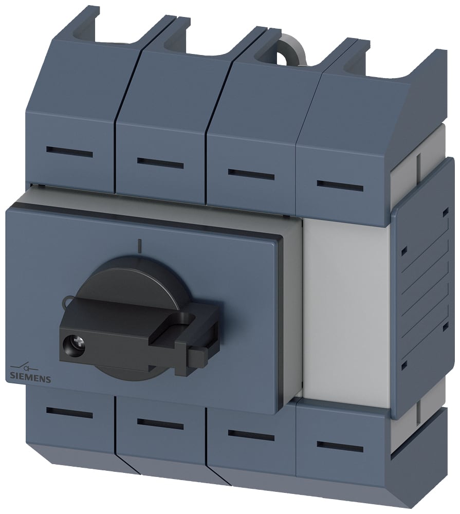 SIEMENS - SIE3KD03422LG203 Sezionatore sottocarico 63 A, grand. costr. 02, a 4 poli, comando frontale centrale, apparecchio completo