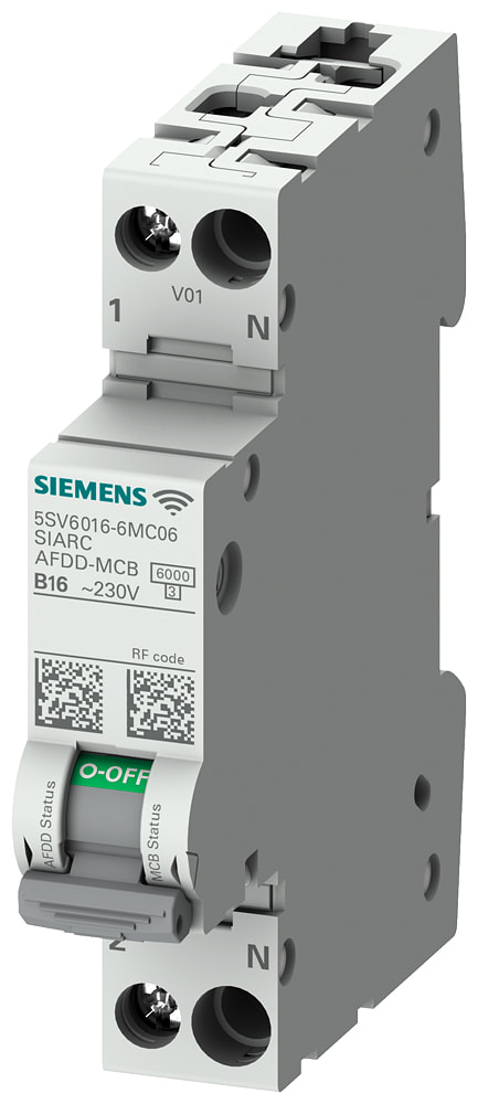 SIEMENS - SIE5SV60166MC16 INT MT + AFDD 1P+N 6KA B16 1UM COM