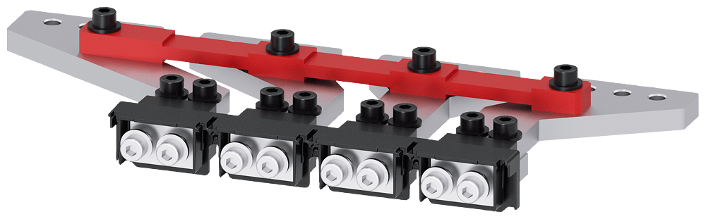 SIEMENS - SIE3VA96040QE60 Attacchi piatti posteriori 4 pz., collegamento orizzontale