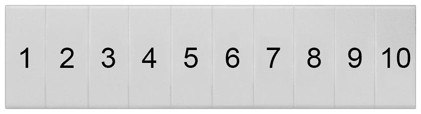 SIEMENS - SIE8WH81201AB05 TARGHETTA FRONT. 4,2MM LONG. 1-10