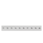 SIEMENS - SIE8WH81204AB75 TARGHETTA FRONT. 8,2MM LONG. 71-80