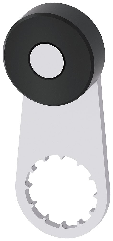 SIEMENS - SIE3SE50000AA24 Leva girevole per interruttori di posizione 3SE51/52, leva in metallo lunga 30 mm, rotella 19 mm