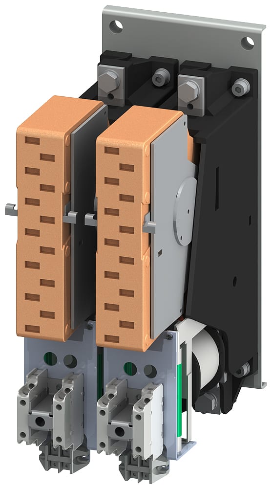 SIEMENS - SIE3TC78140EB Contattore gr. costr. 12, a 2 poli DC-3 e 5, 400 A, blocchetto di contatti ausiliari 4NO+4NC