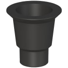 SIEMENS - SIE8WD53080EG Adattatore tubo, nero, per luci di segnalazione con diametro 70 mm