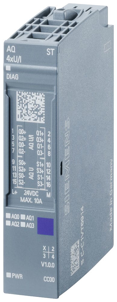 SIEMENS - SIE6AG11356HD007BA1 SIPLUS ET 200SP AQ 4 x U/I ST -40 ... +70 °C con Conformal Coating based on 6ES7135-6HD00-0BA1