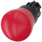 SIEMENS - SIE3SU10001HA200AA0 Pulsante a fungo di ARRESTO DI EMERGENZA, 22 mm, rotondo, in plastica, colore rosso