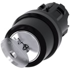 SIEMENS - SIE3SU10004BF210AA0 Selettore a chiave RONIS, 22 mm, rotondo, in plastica, estrazione chiave I