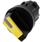 SIEMENS - SIE3SU10022BF300AA0 Selettore, illuminabile, 22 mm, rotondo, in plastica, colore giallo
