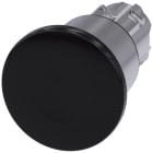 SIEMENS - SIE3SU10501ED100AA0 Pulsante, 22 mm, rotondo, in metallo lucido, colore nero