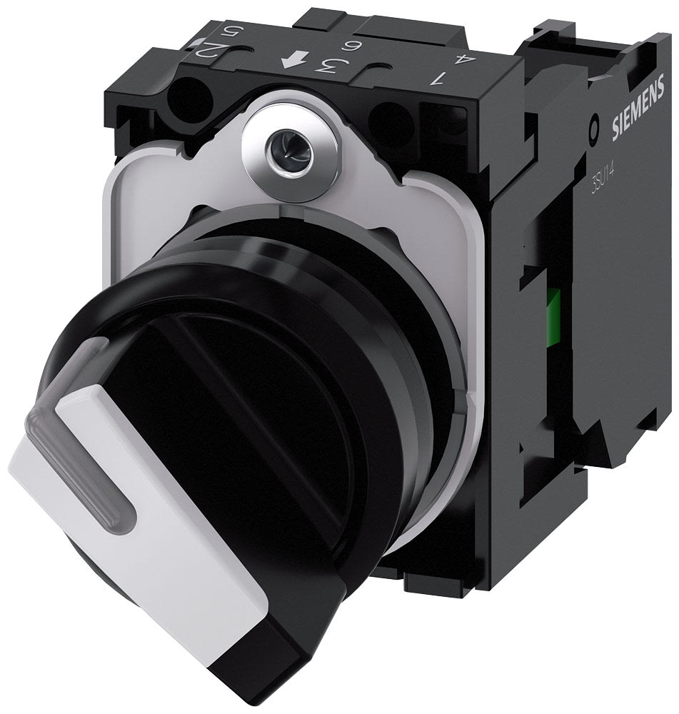 SIEMENS - SIE3SU11002BF601BA0 SEL.LUM.LEVA BIANCO MANT.2POS. 1NA