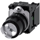 SIEMENS - SIE3SU11004BF111BA0 Selettore a chiave RONIS, 22 mm, rotondo, in plastica, estrazione chiave O+I, 1NO