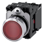 SIEMENS - SIE3SU11530AB201CA0 PULS.LUM.PIATTO ROSSO 110V AC 1NC