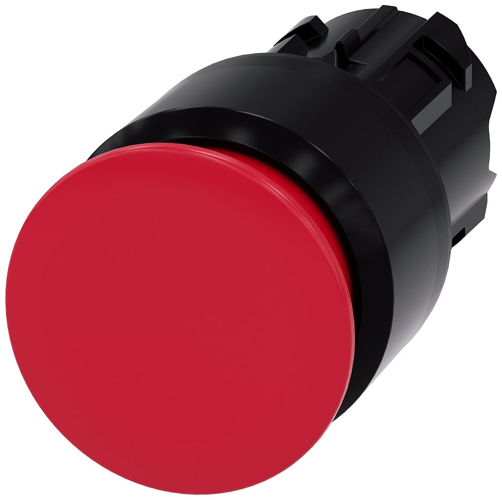 SIEMENS - SIE3SU10001AA200AA0 PULS. FUNGO ROSSO SBLOCCO TRAZIONE 30MM