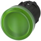 SIEMENS - SIE3SU10016AA400AA0 Indicatore luminoso, 22 mm, rotondo, in plastica, colore verde, gemma, liscia
