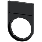 SIEMENS - SIE3SU19000AG100AA0 Portatarghetta, piatto, arrotondato, colore nero, per targhetta identificativa 12,5 x 27 mm