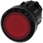 SIEMENS - SIE3SU10010AA200AA0 Pulsante, illuminato, 22 mm, rotondo, in plastica, colore rosso, bottone