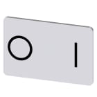 SIEMENS - SIE3SU19000AD810QG0 TARGH.ADES. ARG. 17,5X27MM SIMB O I