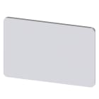 SIEMENS - SIE3SU19000AD810AA0 Targhetta identificativa 17,5 x 27 mm, colore argento, senza iscrizione