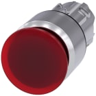 SIEMENS - SIE3SU10511AA200AA0 Pulsante a fungo, illuminato, 22 mm, rotondo, in metallo lucido, colore rosso, 30 mm