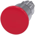 SIEMENS - SIE3SU10501EA200AA0 Pulsante a fungo, 22 mm, rotondo, in metallo lucido, colore rosso