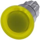 SIEMENS - SIE3SU10511BA300AA0 PULS.LUM.FUNGO GIALLO SBLOC.TRAZ. 40MM