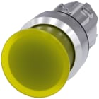 SIEMENS - SIE3SU10511AD300AA0 Pulsante a fungo, illuminato, 22 mm, rotondo, in metallo lucido, colore giallo, 30 mm