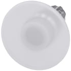 SIEMENS - SIE3SU10511CD600AA0 Pulsante a fungo, illuminato, 22 mm, rotondo, in metallo lucido, colore bianco, 60 mm