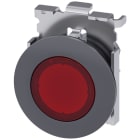 SIEMENS - SIE3SU10610JB200AA0 Pulsante, illuminato, 30 mm, rotondo, in metallo opaco, colore rosso