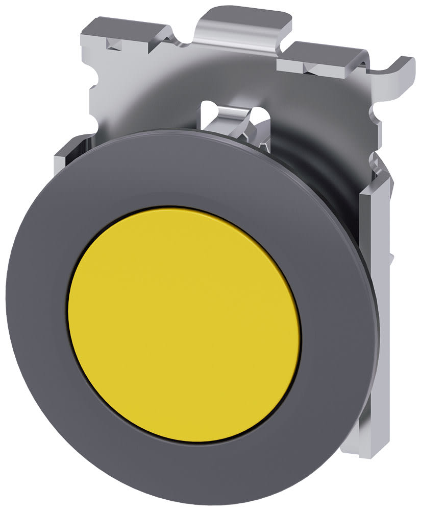 SIEMENS - SIE3SU10600JB300AA0 PULS. PIATTO GIALLO 30MM