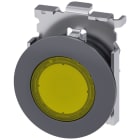 SIEMENS - SIE3SU10610JD300AA0 Pulsante, illuminato, come indicatore luminoso, 30 mm, rotondo, in metallo opaco, colore giallo