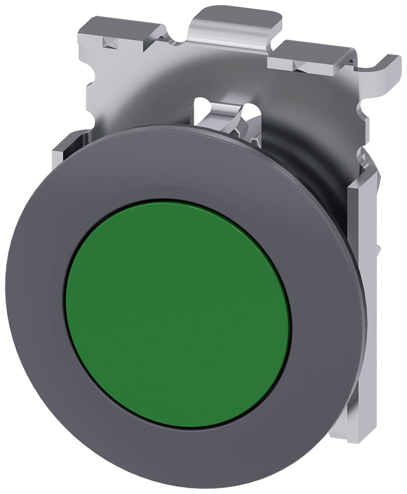 SIEMENS - SIE3SU10600JB400AA0 PULS. PIATTO VERDE 30MM