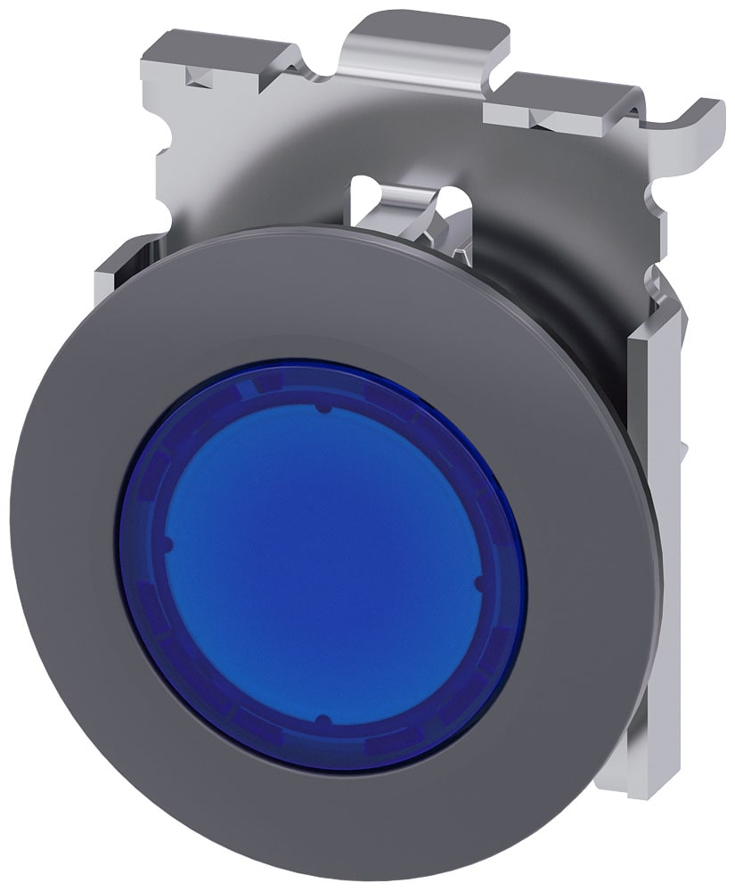 SIEMENS - SIE3SU10610JB500AA0 PULS.LUM.PIATTO BLU 30MM